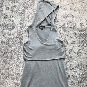 Sleeveless Dress with Hood